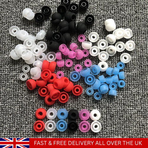 50pcs silicone earphone tips - silicone,