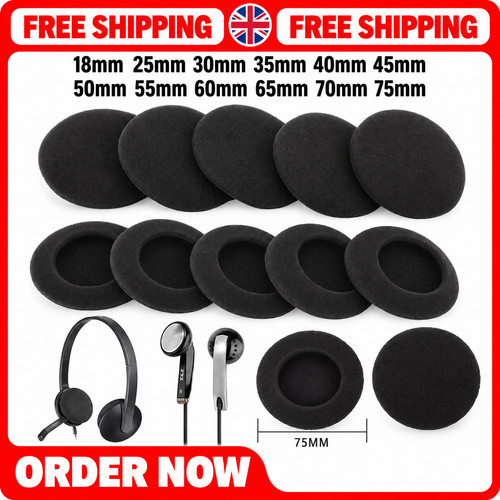 10pc thickened foam ear pads - foam,