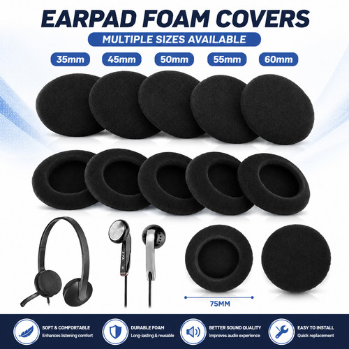 Thickened foam ear - thickened, pads